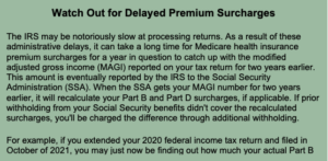 Delayed Premium Surcharges