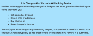 Payroll Withholding Review