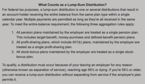 Lump-Sum Distribution