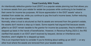 Tread Carefully With Trusts